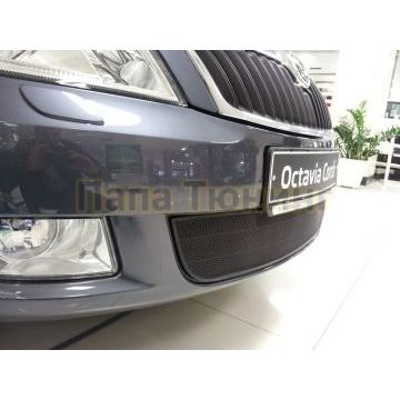 Защита радиатора Skoda Octavia А5 2009-2012 black