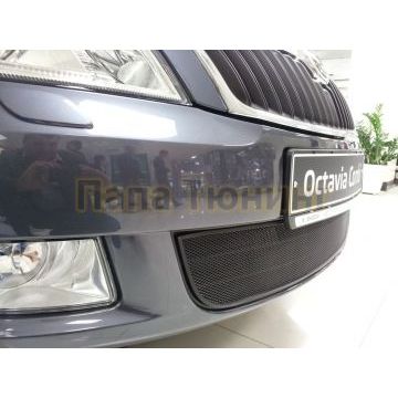 Защита радиатора Skoda Octavia A5 Scout 2004-2013 black