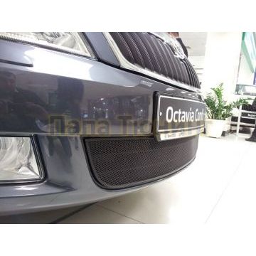 Защита радиатора Skoda Octavia A5 Scout 2004-2013 black