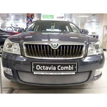 Защита радиатора Skoda Octavia A5 Scout 2004-2013 chrome