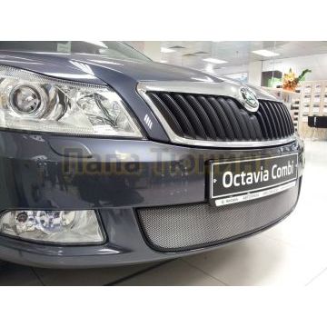 Защита радиатора Skoda Octavia А5 2009-2012 chrome