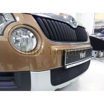 Защита радиатора Skoda Yeti 2009-2013 black