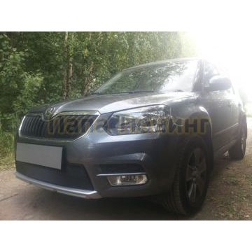 Защита радиатора Skoda Yeti City 2014- black