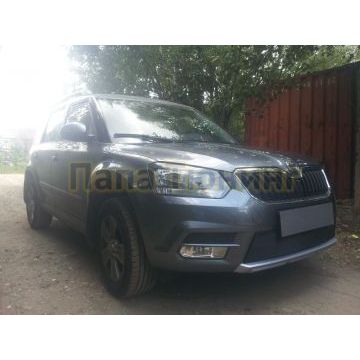 Защита радиатора Skoda Yeti City 2014- black