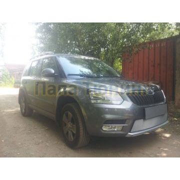 Защита радиатора Skoda Yeti City 2014- chrome