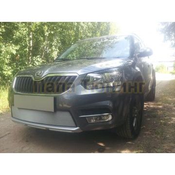 Защита радиатора Skoda Yeti City 2014- chrome