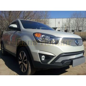 Защита радиатора Ssang Yong Actyon 2013- chrome низ