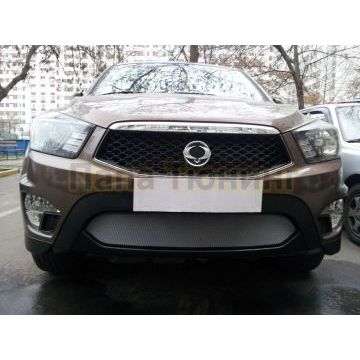 Защита радиатора Ssang Yong Actyon Sport 2012- chrome