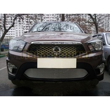 Защита радиатора Ssang Yong Actyon Sport 2012- chrome