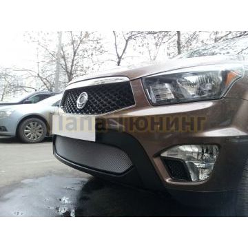 Защита радиатора Ssang Yong Actyon Sport 2012- chrome