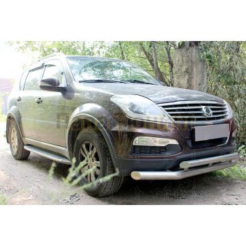 Защита радиатора Ssang Yong Rexton (III) 2012- black
