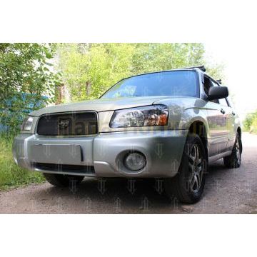 Защита радиатора Subaru Forester II 2002-2005 black низ