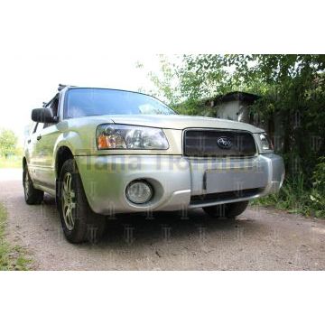 Защита радиатора Subaru Forester II 2002-2005 black низ