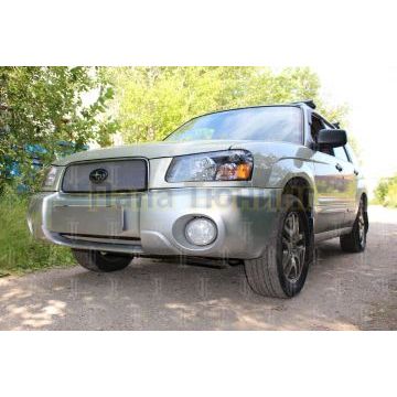 Защита радиатора Subaru Forester II 2002-2005 chrome низ