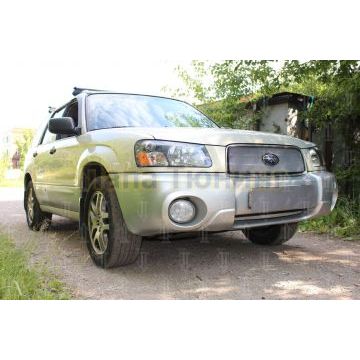Защита радиатора Subaru Forester II 2002-2005 chrome низ