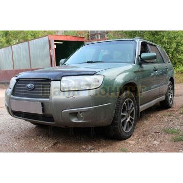 Защита радиатора Subaru Forester II 2005-2008 black низ