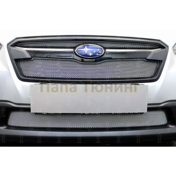 Защита радиатора Subaru XV 2017- chrome низ