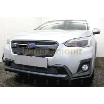 Защита радиатора Subaru XV 2017- black низ