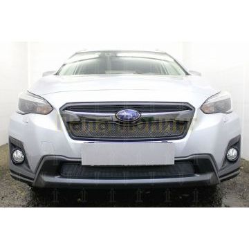 Защита радиатора Subaru XV 2017- black низ