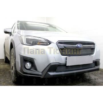 Защита радиатора Subaru XV 2017- black низ