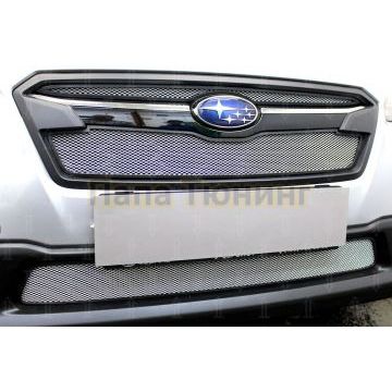 Защита радиатора Subaru XV 2017- chrome низ
