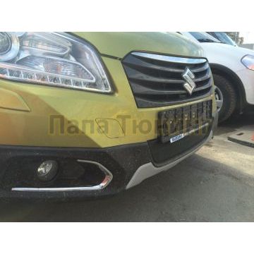 Защита радиатора Suzuki SX4 (II S-Cross) 2013-2016 black