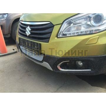 Защита радиатора Suzuki SX4 (II S-Cross) 2013-2016 chrome