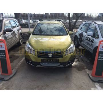 Защита радиатора Suzuki SX4 (II S-Cross) 2013-2016 chrome