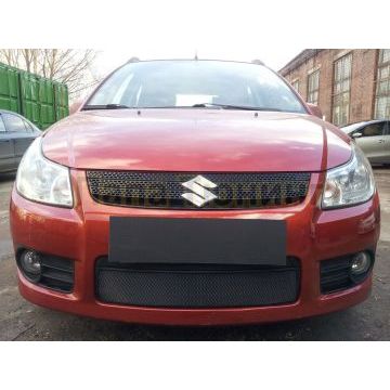 Защита радиатора Suzuki SX4 hb 2006-2007 (венгерская сборка) black