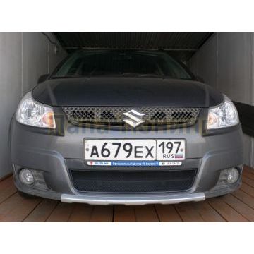 Защита радиатора Suzuki SX4 hb 2006-2010 (японская сборка) black
