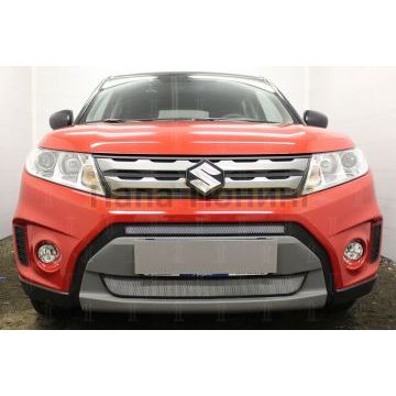 Защита радиатора Suzuki Vitara 2014-2018 (2 части) chrome