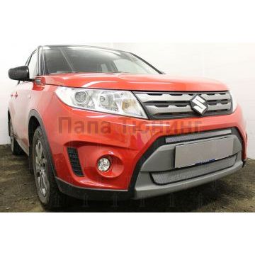 Защита радиатора Suzuki Vitara 2014-2018 (2 части) chrome