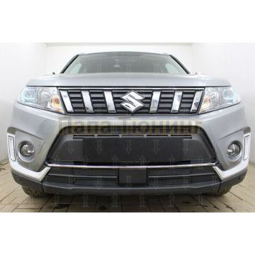 Защита радиатора Suzuki Vitara 2018- black верх