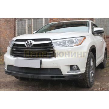 Защита радиатора Toyota HIGHLANDER U50 2013-2016 black низ