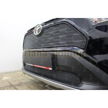 Защита радиатора Toyota Rav4 2019- black низ