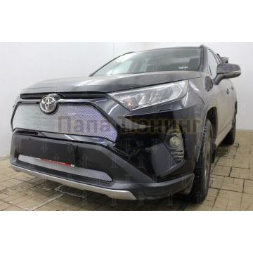 Защита радиатора Toyota Rav4 2019- chrome низ