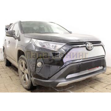 Защита радиатора Toyota Rav4 2019- chrome низ