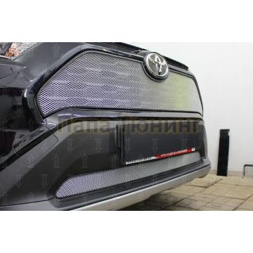Защита радиатора Toyota Rav4 2019- chrome низ