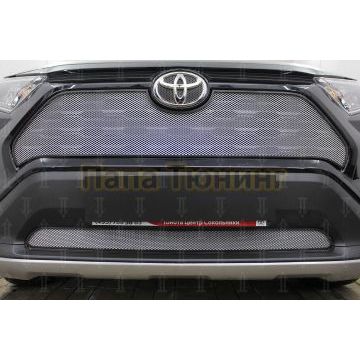 Защита радиатора Toyota Rav4 2019- chrome низ