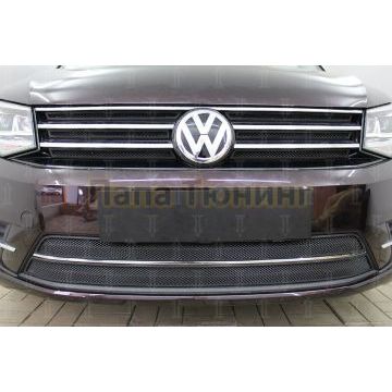 Защита радиатора Volkswagen Touran 2011- / Volkswagen Caddy 2010-2015 black