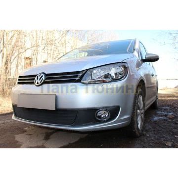 Защита радиатора Volkswagen Caddy 2010-2015 / Volkswagen Touran 2011- black