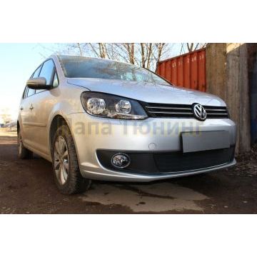 Защита радиатора Volkswagen Touran 2011- / Volkswagen Caddy 2010-2015 black