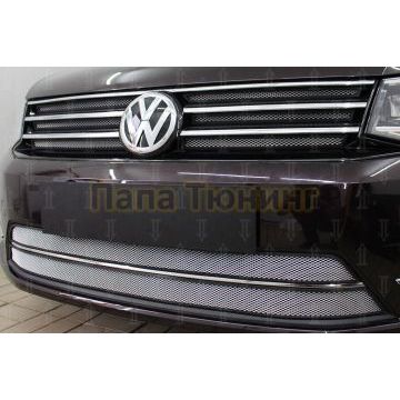 Защита радиатора Volkswagen Touran 2011- / Volkswagen Caddy 2010-2015 chrome
