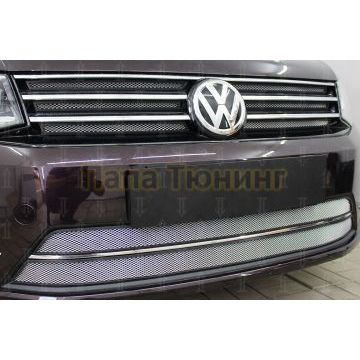 Защита радиатора Volkswagen Touran 2011- / Volkswagen Caddy 2010-2015 chrome