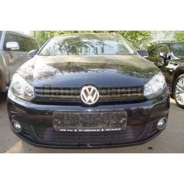 Защита радиатора Volkswagen Golf VI 2008-2012 black