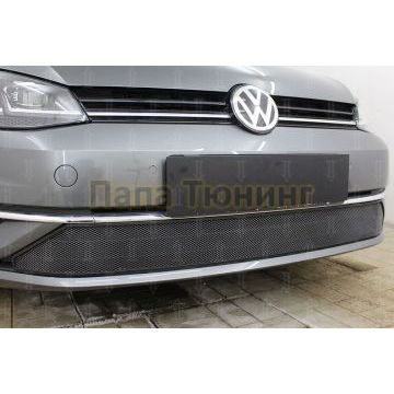 Защита радиатора Volkswagen Golf VII 2017- black