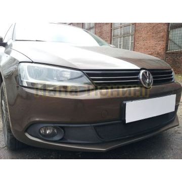 Защита радиатора Volkswagen Jetta VI 2010-2014 black