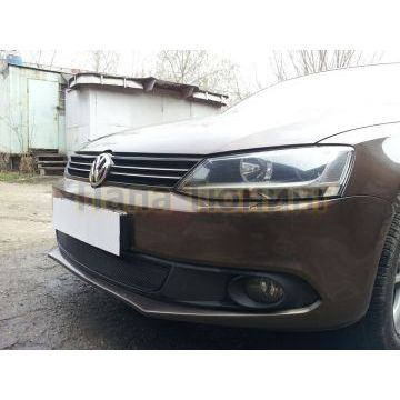 Защита радиатора Volkswagen Jetta VI 2010-2014 black