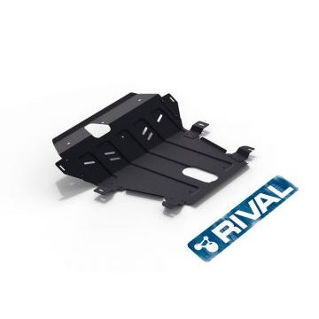 Защита картера и КПП Rival для 1,8T МКПП сталь 2 мм для Hawtai Boliger 2015-2019