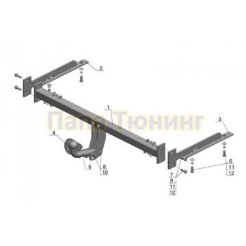 Фаркоп Avtos для Honda Civic 2006-2012